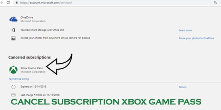 cancel my xbox game pass subscription